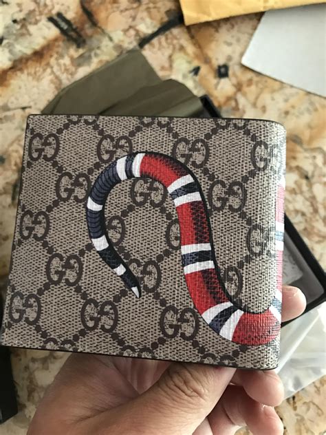 replica gucci wallet revies|authentic gucci snake wallet.